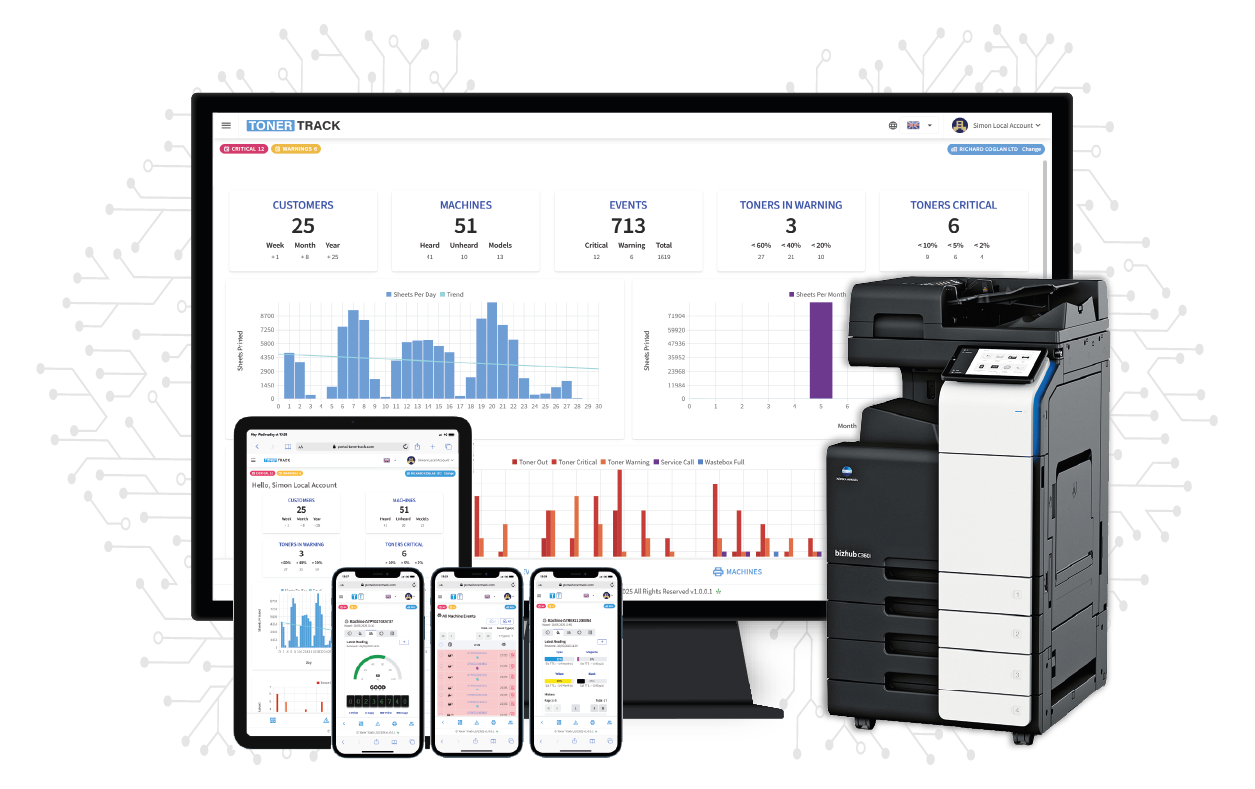 TonerTrack Platform Screenshot